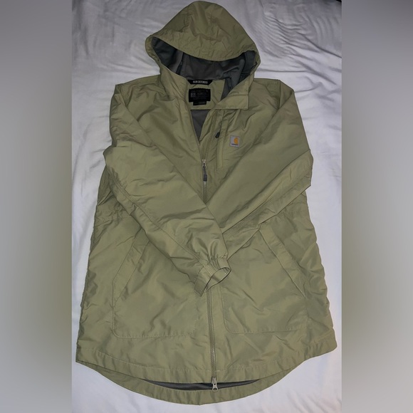 Carhartt Jackets & Blazers - Carhartt Sage Green Rain Defender Jacket